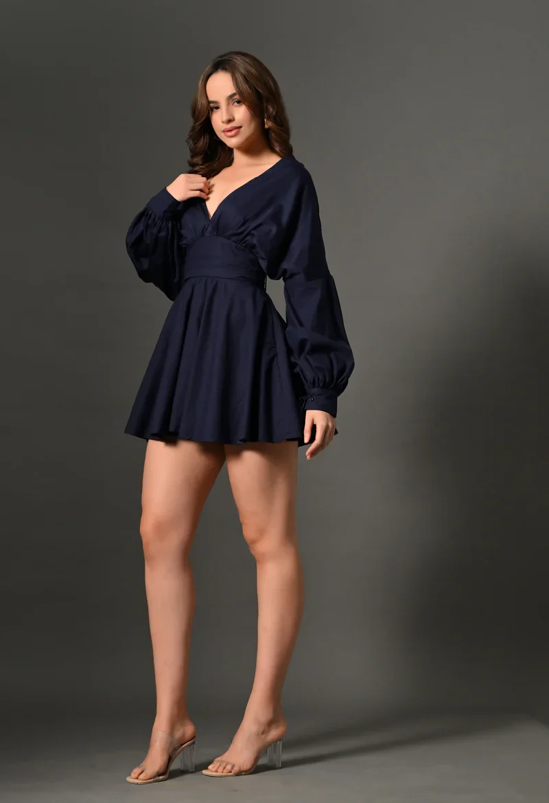 Navy Noir Dress by Newu